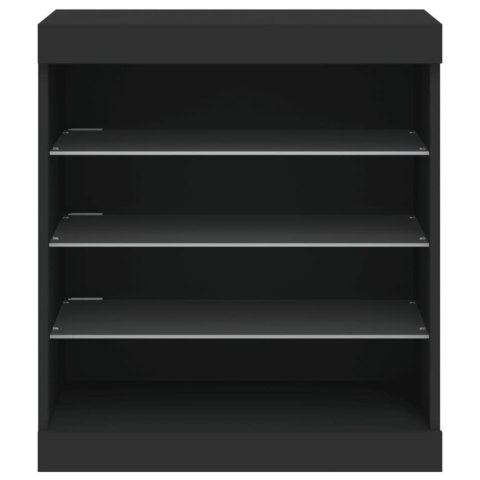 Szafka z oświetleniem LED, czarna, 60,5x37x67 cm Lumarko!