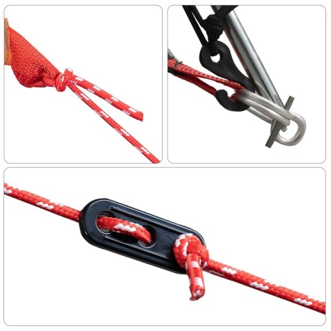 Namiot kempingowy, 2-os., zielony, 264x210x125 cm, tafta 185T Lumarko!