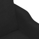 Sofa 2-osobowa, czarna, 120 cm, tapicerowana tkaniną Lumarko!