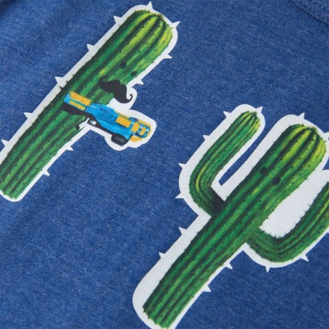 Dziecięca koszulka bez rękawów, ciemnoniebieski melanż, 116 Lumarko! #