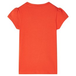 Koszulka dziecięca z krótkimi rękawami, ciemnopomarańczowa, 140 Lumarko!