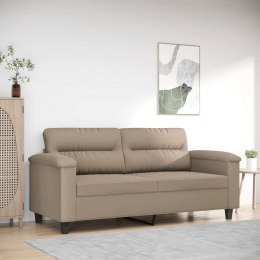 Sofa 2-osobowa, taupe, 140 cm, tapicerowana mikrofibrą Lumarko!