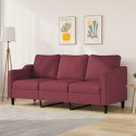 Sofa 3-osobowa, winna czerwień, 180 cm,tapicerowana tkaniną Lumarko!