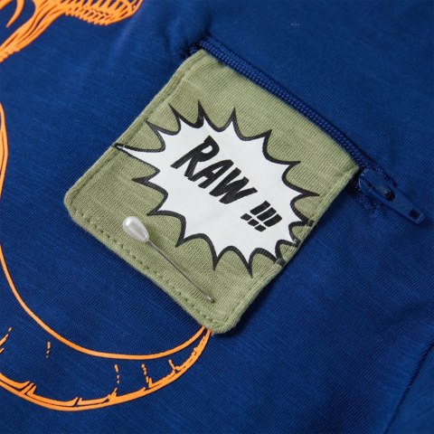 Koszulka dziecięca z krótkimi rękawami, ciemnoniebieska, 128 Lumarko! #