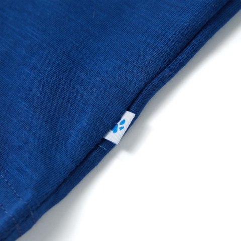 Koszulka dziecięca z krótkimi rękawami, ciemnoniebieska, 128 Lumarko! #