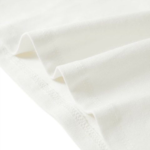 Koszulka dziecięca z krótkimi rękawami, ecru, 116 Lumarko! #