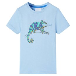 Koszulka dziecięca z krótkimi rękawami, jasnoniebieska, 116 Lumarko!