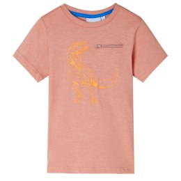 Koszulka dziecięca z krótkimi rękawami, jasnopomarańczowa, 104 Lumarko!