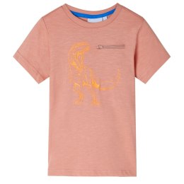 Koszulka dziecięca z krótkimi rękawami, jasnopomarańczowa, 128 Lumarko!