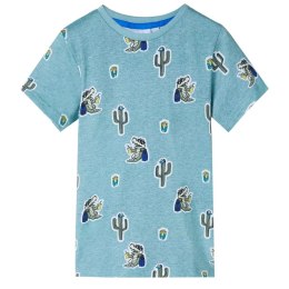 Koszulka dziecięca z krótkimi rękawami, jasnozielony melanż, 104 Lumarko!