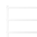 Metalowa rama łóżka z wezgłowiem i zanóżkiem, biała, 80x200 cm Lumarko!