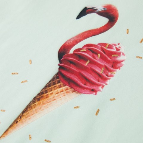 Koszulka dziecięca z krótkimi rękawami, jasnomiętowa, 92 Lumarko! #