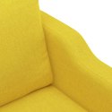 Sofa 2-osobowa, jasnożółta, 140 cm, tapicerowana tkaniną Lumarko!