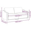 Sofa 2-osobowa, jasnożółta, 140 cm, tapicerowana tkaniną Lumarko!