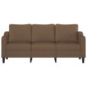 Sofa 3-osobowa, brązowa, 180 cm, tapicerowana tkaniną Lumarko!