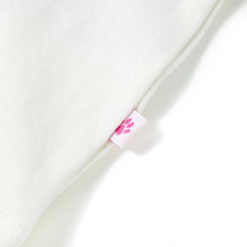 Koszulka dziecięca z krótkimi rękawami, ecru, 128 Lumarko! #