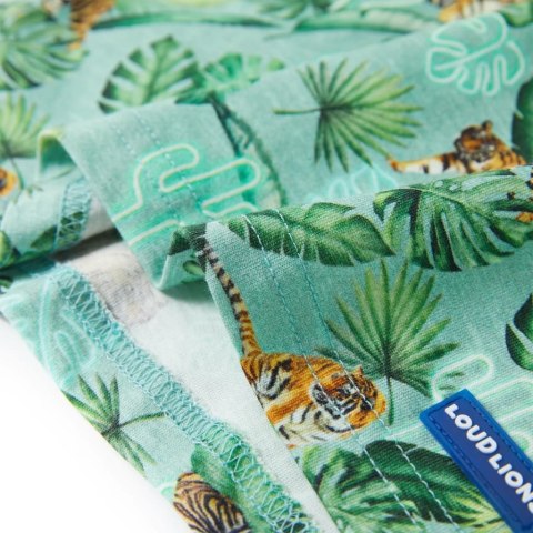 Koszulka dziecięca z krótkimi rękawami, jasnozielony melanż, 140 Lumarko!