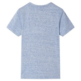 Koszulka dziecięca z krótkimi rękawami, niebieski melanż, 116 Lumarko!