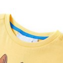 Koszulka dziecięca z krótkimi rękawami, żółta, 128 Lumarko!