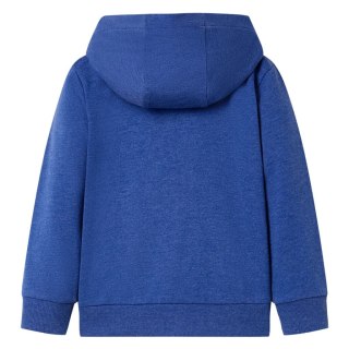 Bluza dziecięca z kapturem i zapięciem na zamek, niebieski melanż, 92 Lumarko!