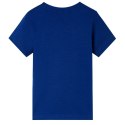 Koszulka dziecięca z krótkimi rękawami, ciemnoniebieska, 140 Lumarko!