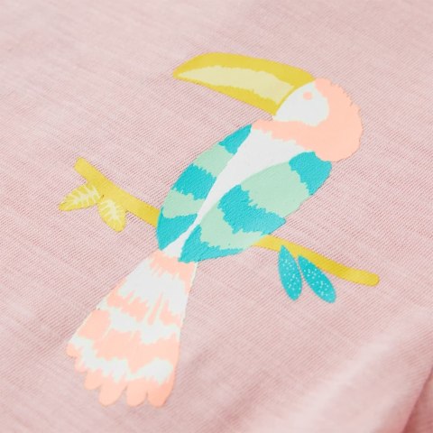 Koszulka dziecięca z krótkimi rękawami, jasnoróżowa, 116 Lumarko! #