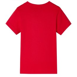 Koszulka dziecięca z krótkimi rękawami, czerwona, 140 Lumarko!