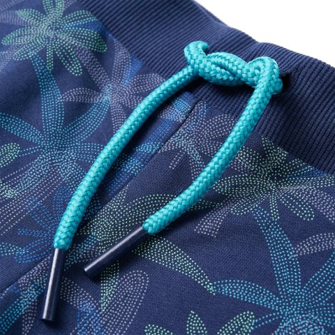 Szorty dziecięce ze sznurkiem ściągającym, granatowe, 104 Lumarko!