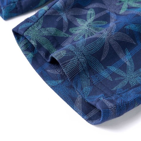 Szorty dziecięce ze sznurkiem ściągającym, granatowe, 116 Lumarko!