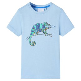 Koszulka dziecięca z krótkimi rękawami, jasnoniebieska, 128 Lumarko!
