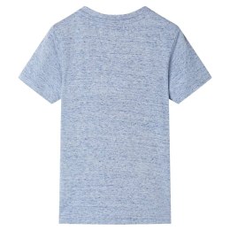 Koszulka dziecięca z krótkimi rękawami, niebieski melanż, 104 Lumarko!