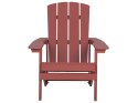 Krzesło ogrodowe czerwone ADIRONDACK Lumarko!