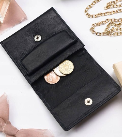 Skórzana portmonetka na zatrzask - Peterson Lumarko!