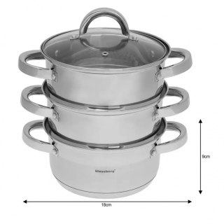 Garnek Na Parę Klausberg 4 Elem. 18cm Kb-7136 Lumarko!