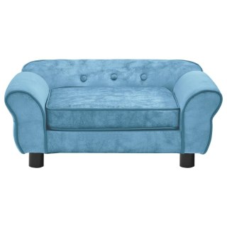 Sofa dla psa, turkusowa, 72x45x30 cm, pluszowa Lumarko!