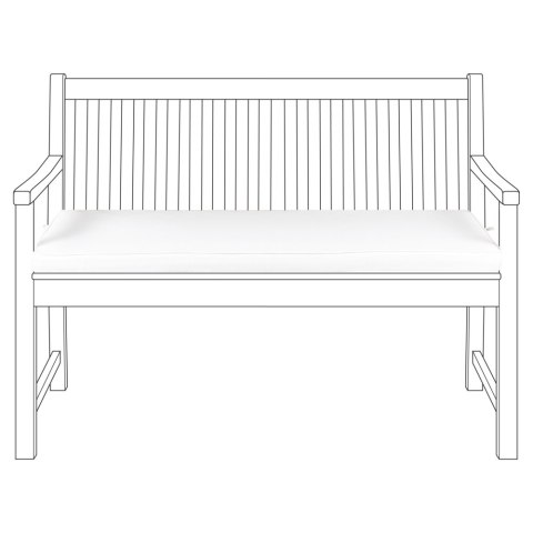Poduszka na ławkę ogrodową 112 x 54 cm biała VIVARA Lumarko!