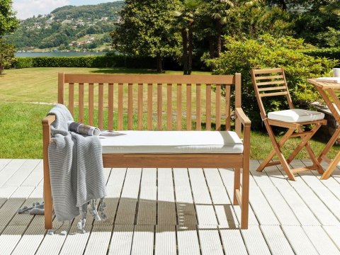 Poduszka na ławkę ogrodową 112 x 54 cm biała VIVARA