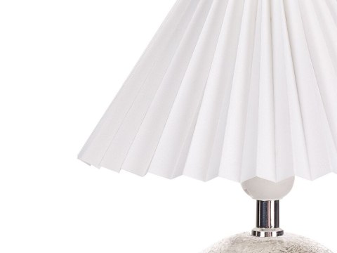 Zestaw 2 lampek nocnych ceramicznych biały ZEYI