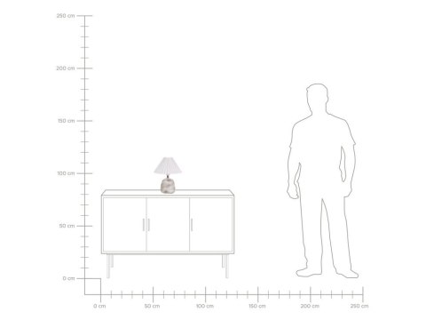 Zestaw 2 lampek nocnych ceramicznych biały ZEYI