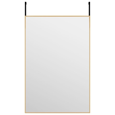 Lustro na drzwi, złote, 40x60 cm, szkło i aluminium Lumarko!
