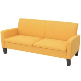Sofa 3-osobowa, żółta, 180 x 65 x 76 cm Lumarko!