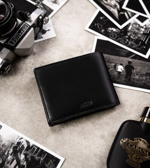 Zestaw prezentowy: duży, skórzany portfel męski i brelok - Peterson Lumarko!