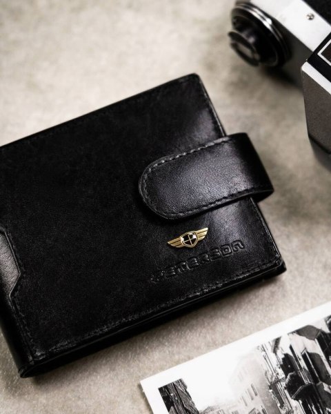 Zestaw prezentowy: skórzany portfel męski, etui i brelok - Peterson Lumarko!