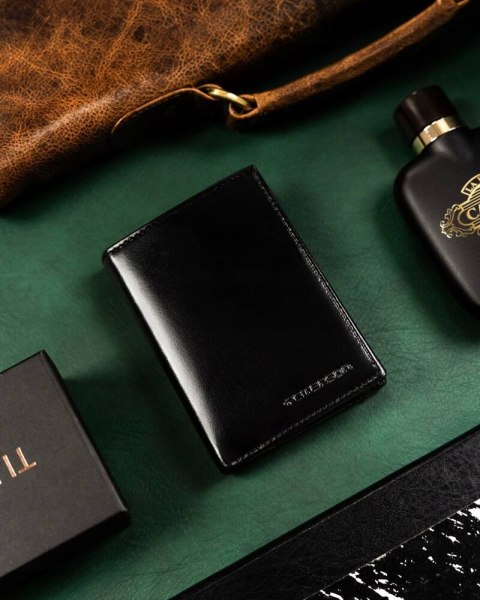 Zestaw prezentowy: skórzany portfel męski i brelok - Peterson Lumarko!