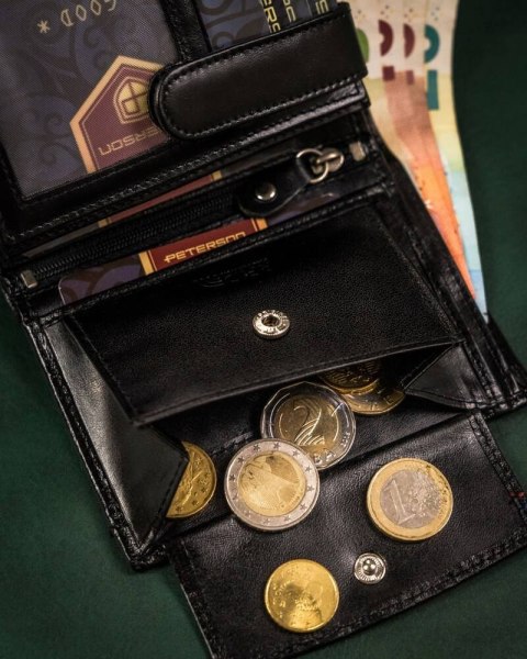 Zestaw prezentowy: skórzany portfel męski i brelok - Peterson Lumarko!