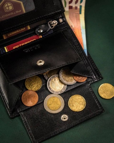 Zestaw prezentowy: skórzany portfel męski i brelok - Peterson Lumarko!