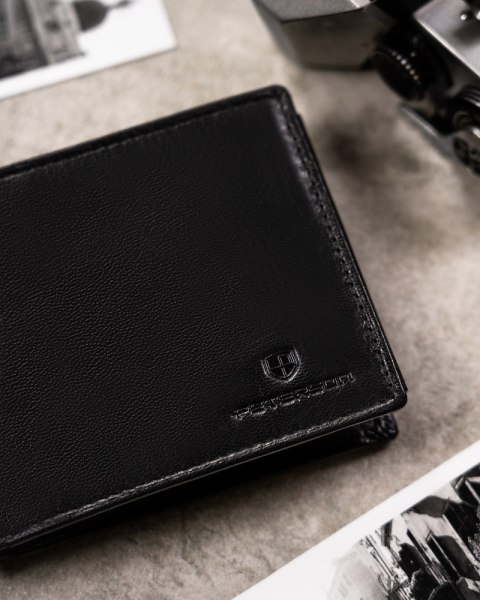 Zestaw prezentowy: skórzany, średni portfel męski i brelok do kluczy - Peterson Lumarko!