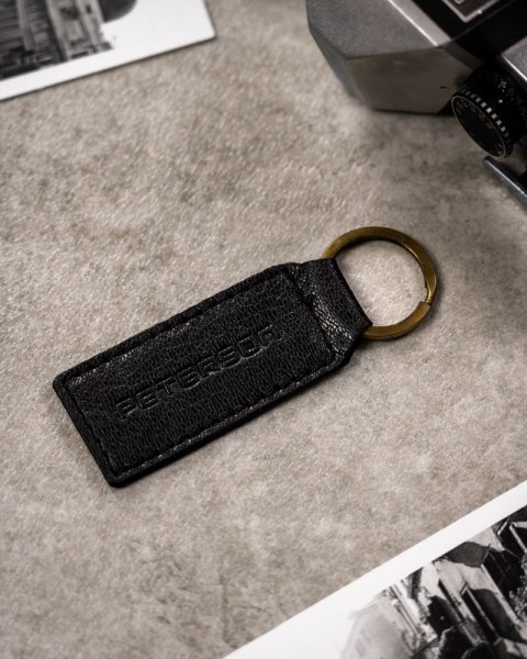 Zestaw prezentowy: skórzany, średni portfel męski i brelok do kluczy - Peterson Lumarko!