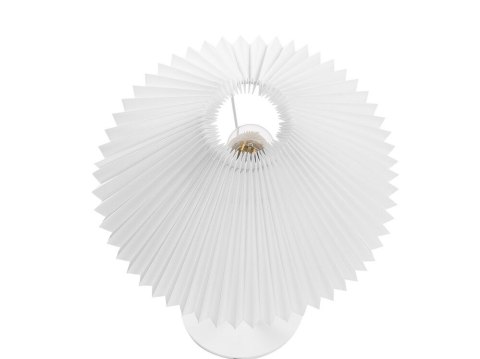 Lampa stołowa metalowa biała ALWERO