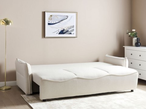 Sofa rozkładana z pojemnikiem biała KRAMA